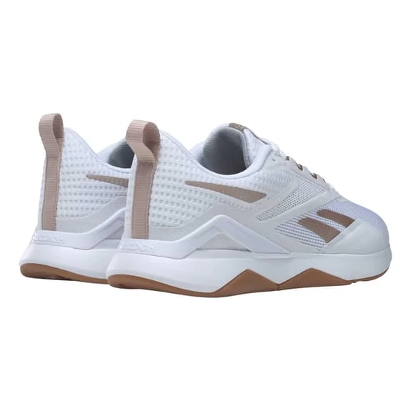 Reebok Nanoflex Training 2.0 V.2 Shoes White Brown Women 8 Reebok Nanoflex Training 2.0 V.2 Shoes White Brown Women - Image 6