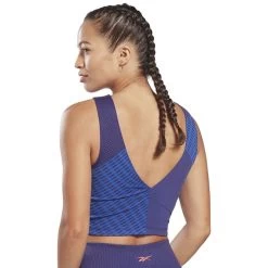 Reebok Seamless Crop Top Navy Blue Women 11 Reebok Seamless Crop Top Navy Blue Women -Sports Comprehensive re gi5004 004