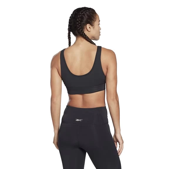 Reebok Studio Stripped Minimalist Bra Black 6 Reebok Studio Stripped Minimalist Bra Black - Image 4