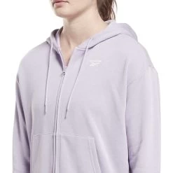Reebok Identity Small Logo French Terry Full Zip Hoodie Light Lilac Women 12 Reebok Identity Small Logo French Terry Full Zip Hoodie Light Lilac Women -Sports Comprehensive re h54753 005