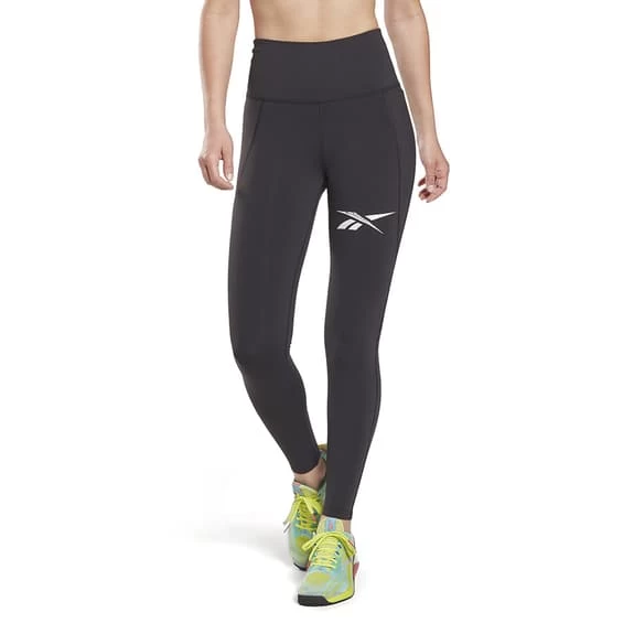 Reebok Lux Vector Tights Black White Women 4 Reebok Lux Vector Tights Black White Women - Image 2