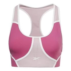 Reebok Lux Racer Colorblocked Padded Bra Pink