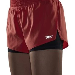 Reebok Running 2in1 Shorts Red Black Women 13 Reebok Running 2in1 Shorts Red Black Women -Sports Comprehensive re hk4765 006