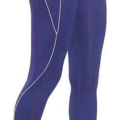 Reebok Workout Ready Ribbed High-Rise Leggings Navy Blue Women -Sports Comprehensive re hk4820 006