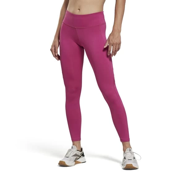 Reebok Workout Ready Mesh Leggings Pink Women 4 Reebok Workout Ready Mesh Leggings Pink Women - Image 2