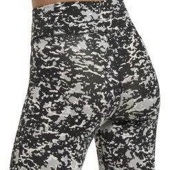 Reebok Modern Safari Cotton Tights Grey White Women -Sports Comprehensive re hm1327 005