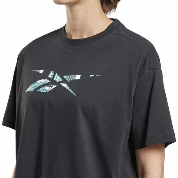 Reebok Classics Winter Pack Short Sleeve T-Shirt Black Blue Women 7 Reebok Classics Winter Pack Short Sleeve T-Shirt Black Blue Women - Image 5