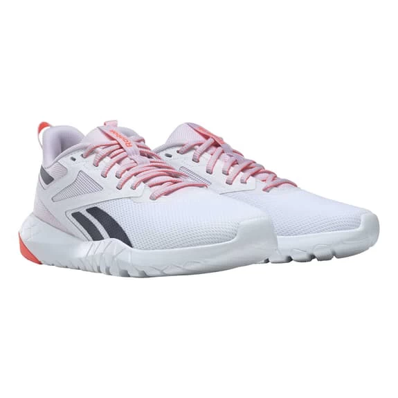 Reebok Flexagon Force 4 Shoes White Pink Orange Women 7 Reebok Flexagon Force 4 Shoes White Pink Orange Women - Image 5
