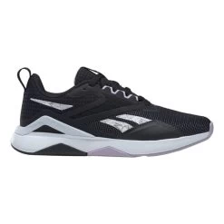 Reebok Nanoflex Training 2.0 V.2 Shoes Black White Grey Women