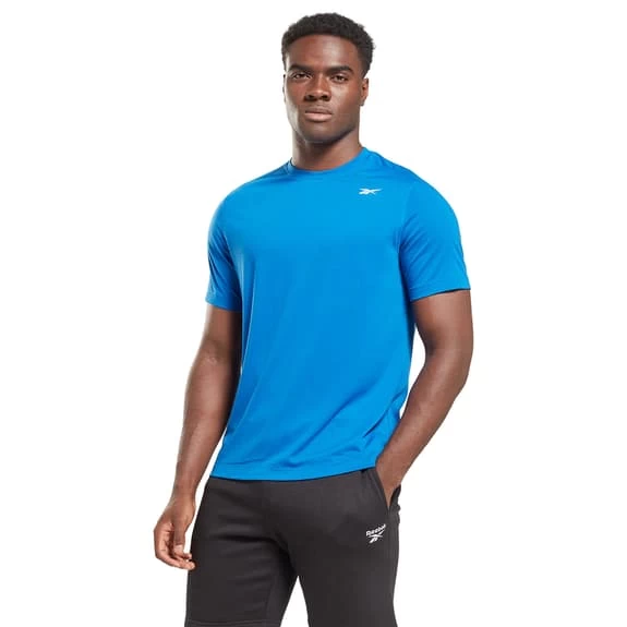 T-Shirt Reebok Train SpeedWick Short Sleeve Blue White 4 T-Shirt Reebok Train SpeedWick Short Sleeve Blue White - Image 2