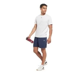 Reebok Training French Terry Shorts Navy Blue 11 Reebok Training French Terry Shorts Navy Blue -Sports Comprehensive re ht1682 004