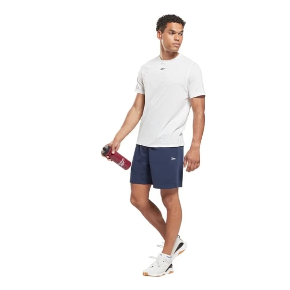 Reebok Training French Terry Shorts Navy Blue 6 Reebok Training French Terry Shorts Navy Blue - Image 4