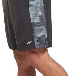 Shorts Reebok Training Camo Woven Black Grey -Sports Comprehensive re ht1691 006
