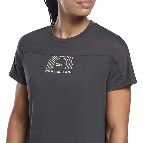 Reebok Workout Ready Supremium Short Sleeve T-Shirt Black Women 7 Reebok Workout Ready Supremium Short Sleeve T-Shirt Black Women - Image 5