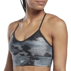 Reebok Sport Logo Workout Ready Camo Print Bra Grey Black 12 Reebok Sport Logo Workout Ready Camo Print Bra Grey Black -Sports Comprehensive re ht4929 005