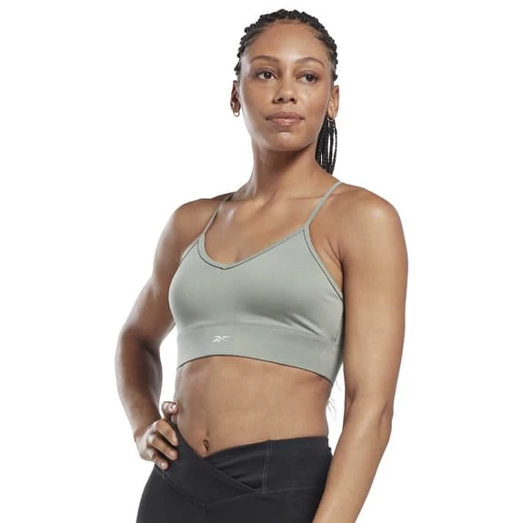 Reebok Workout Ready Bra Light Grey 4 Reebok Workout Ready Bra Light Grey - Image 2