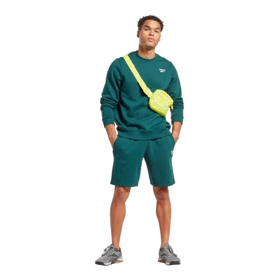 Reebok Identity Fleece Vector Sweatshirt Turquoise Green White 6 Reebok Identity Fleece Vector Sweatshirt Turquoise Green White - Image 4