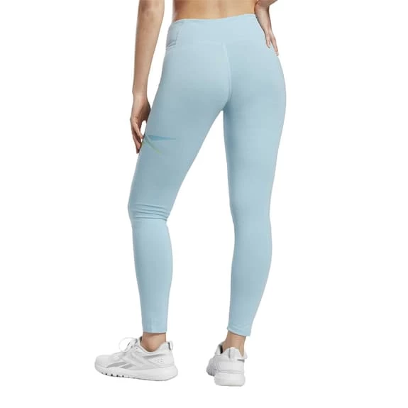 Reebok Doorbuster Identity Cotton Leggings Light Blue Women 5 Reebok Doorbuster Identity Cotton Leggings Light Blue Women - Image 3
