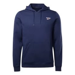 Hoodie Reebok Identity Logo Navy Blue White