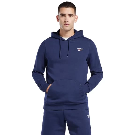 Hoodie Reebok Identity Logo Navy Blue White 4 Hoodie Reebok Identity Logo Navy Blue White - Image 2