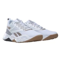 Reebok NFX Trainer Shoes White Brown Women -Sports Comprehensive re ie2109 005