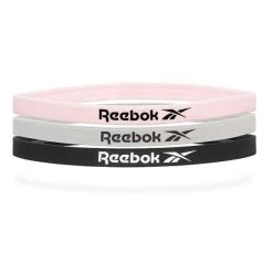 Reebok Sports Hairband Headband Light Pink Black Grey (3 Units)
