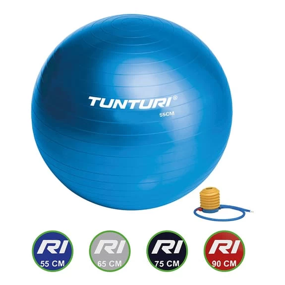Tunturi 55 Cm Pilates Ball Blue 3 Tunturi 55 Cm Pilates Ball Blue