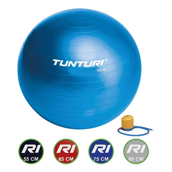 Tunturi 75 Cm Pilates Ball Blue 3 Tunturi 75 Cm Pilates Ball Blue