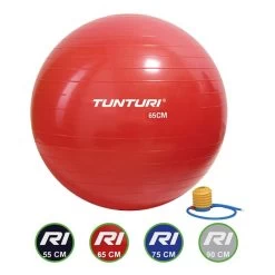 Tunturi 65 Cm Pilates Ball Red