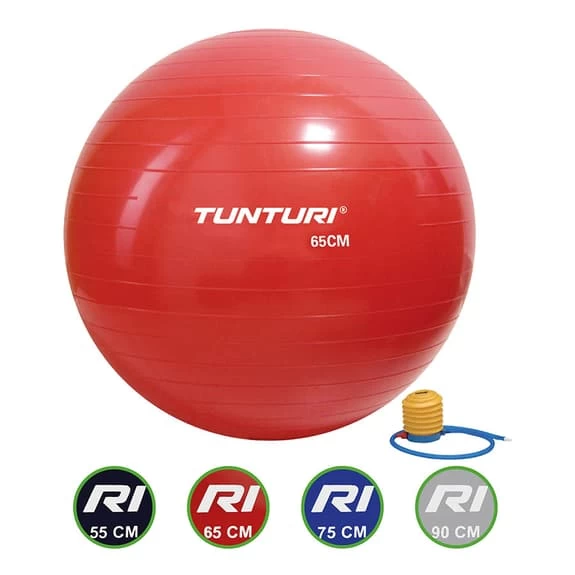 Tunturi 65 Cm Pilates Ball Red 3 Tunturi 65 Cm Pilates Ball Red