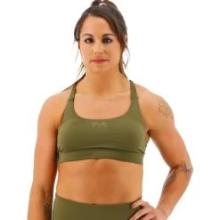 TYR Solid Sports Kinetic Bra Green