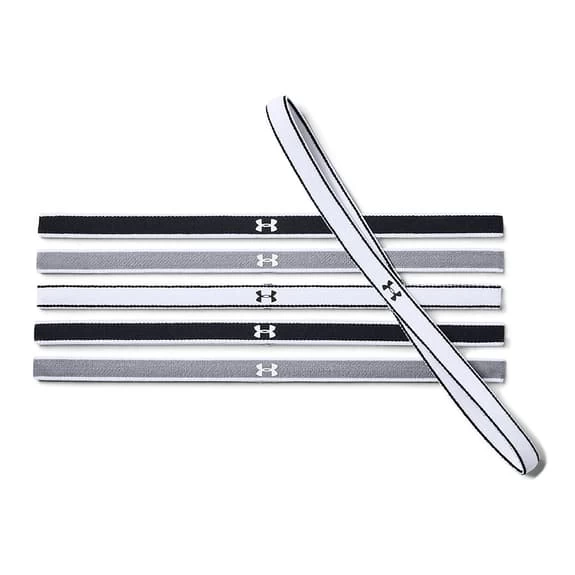 Under Armour Mini Headband White Black Grey (6 Units) 3 Under Armour Mini Headband White Black Grey (6 Units)