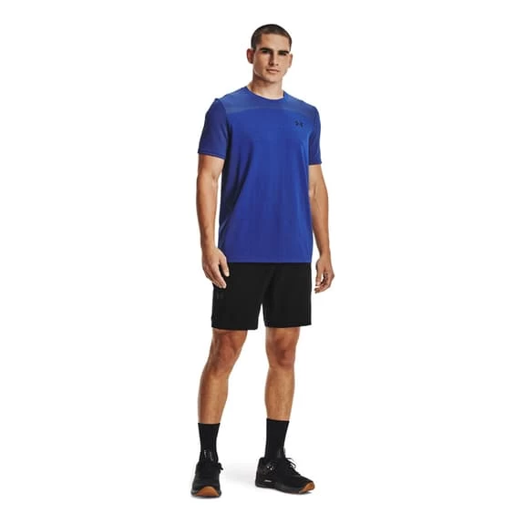 Under Armour Seamless Short Sleeve T-Shirt Navy Blue Black 8 Under Armour Seamless Short Sleeve T-Shirt Navy Blue Black - Image 6