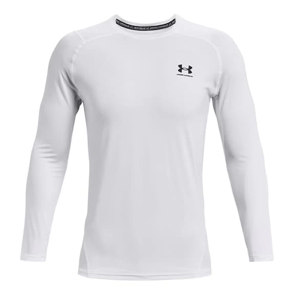 Under Armour HeatGear Fitted Long-Sleeved Top White 2 Under Armour HeatGear Fitted Long-Sleeved Top White