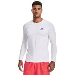 Under Armour HeatGear Fitted Long-Sleeved Top White 9 Under Armour HeatGear Fitted Long-Sleeved Top White -Sports Comprehensive ua 1361506 100 003