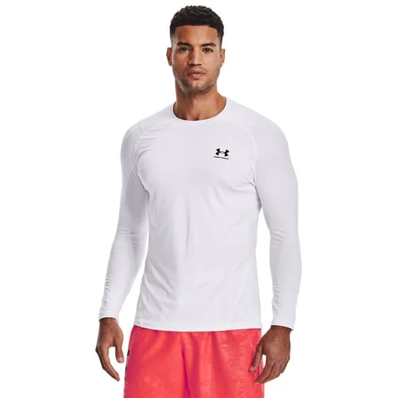 Under Armour HeatGear Fitted Long-Sleeved Top White 4 Under Armour HeatGear Fitted Long-Sleeved Top White - Image 3