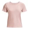 Under Armour Rush Energy Core Short-Sleeved T-Shirt Light Pink Women -Sports Comprehensive ua 1365683 685 001