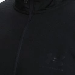 Under Armour Pique Track Full Zip Sweatshirt Matte Black 12 Under Armour Pique Track Full Zip Sweatshirt Matte Black -Sports Comprehensive ua 1366202 001 005