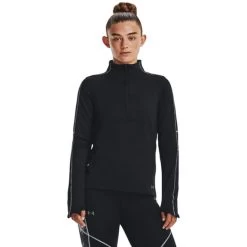 Under Armour Train Cold Weather Cold Weather Half Zip Sweatshirt Black Grey Women -Sports Comprehensive ua 1373969 001 003