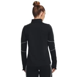 Under Armour Train Cold Weather Cold Weather Half Zip Sweatshirt Black Grey Women -Sports Comprehensive ua 1373969 001 004