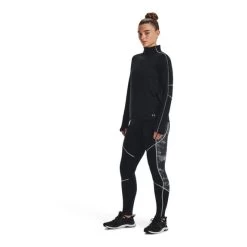 Under Armour Train Cold Weather Cold Weather Half Zip Sweatshirt Black Grey Women -Sports Comprehensive ua 1373969 001 005