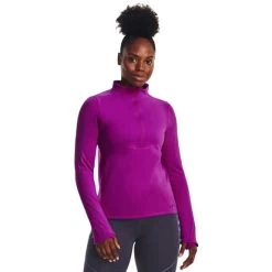Under Armour Train Cold Weather Half Zip Sweatshirt Pink Women -Sports Comprehensive ua 1373969 577 003